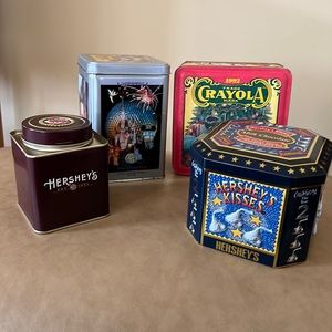 Bundle of Vintage Tins- GC- SFH
